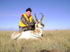 William Earp shown here with his 2009 trophy pronghorn.  This was Bill's first year hunting antelope with J.T. and company.