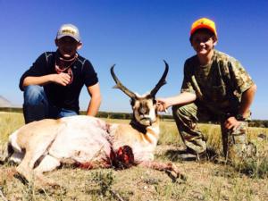 <p>Bar Nunn's very own Colter Nunn with his first antelope buck. Way to go Colter!</p>