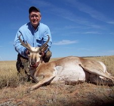 Steve Maceli shown here with his 2009 antelope.  This was Steve's 13th year to join Bar-Nunn Hunting for a fall hunt.