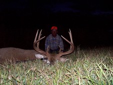 This big Whitetail buck didn't show himself until right before sunset.  Whitetail deer season opens in early October and makes for a very challenging hunt.