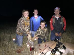 <p>Colter Nunn with his 2015 Wy archery whitetail deer</p>