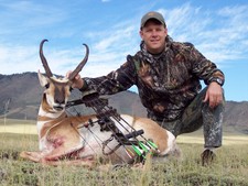 Anthony Templeton shot this trophy antelope on the second day of his archery hunt with his son.